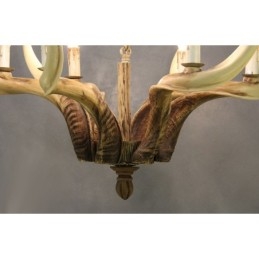 6 Ljus Rustik Konstnärlig Retro Antler Antik Ljuskrona