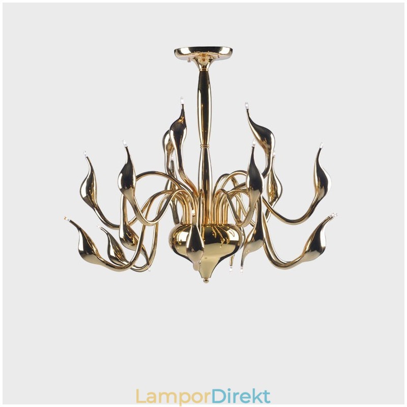 15 Ljus Guld Modern Och Modern Galvaniserad Metallkrona