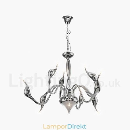 9 Ljus Krom Guld Modern Modern Elektropläterad Metallkrona 9 Ljus Krom Guld Modern Modern Elektropläterad Metallkrona