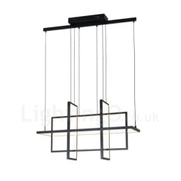 Dimbar Taklampa Modern Design Fyra Rektanglar