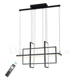 Dimbar Taklampa Modern Design Fyra Rektanglar