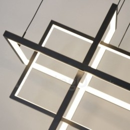 Dimbar Taklampa Modern Design Fyra Rektanglar