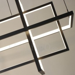 Dimbar Taklampa Modern Design Fyra Rektanglar