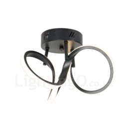 Triac Switch Dimbar Svart Modern Samtida Nordisk Stil Infälld Rund Taklampa