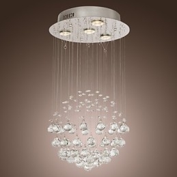 Ljuskrona Lyxig Modern Crystal 4 Lampor