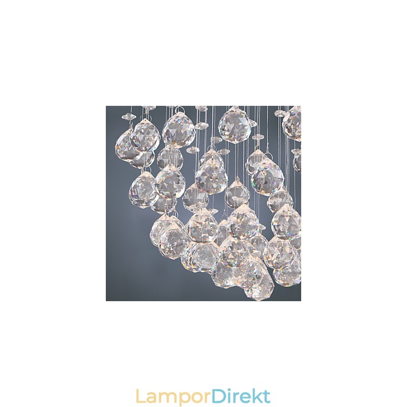 Ljuskrona Lyxig Modern Crystal 4 Lampor