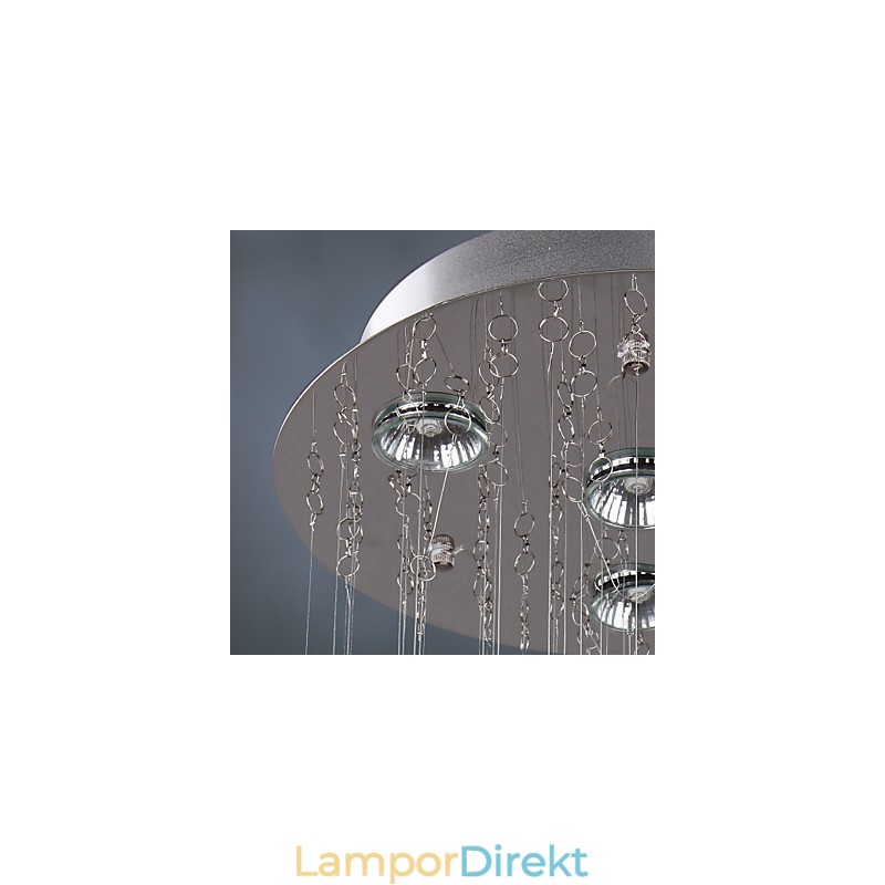 Ljuskrona Lyxig Modern Crystal 4 Lampor