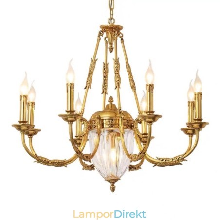 Lyx Fransk Helkoppar Kristallkrona Lampa Matsalsarmatur Ljuskrona Lyx Fransk Helkoppar Kristallkrona Lampa Matsalsarmatur Ljuskrona
