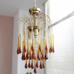 Water Drop Glass Chandelier Armatur