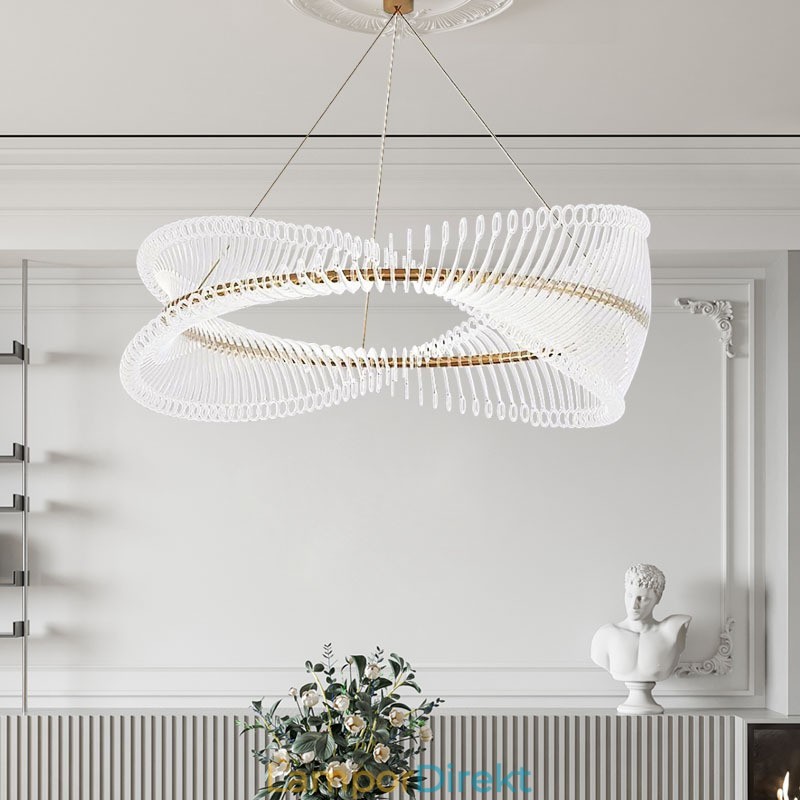 Postmodern Strip Circle Pendellampa