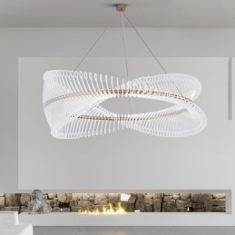 Postmodern Strip Circle Pendellampa