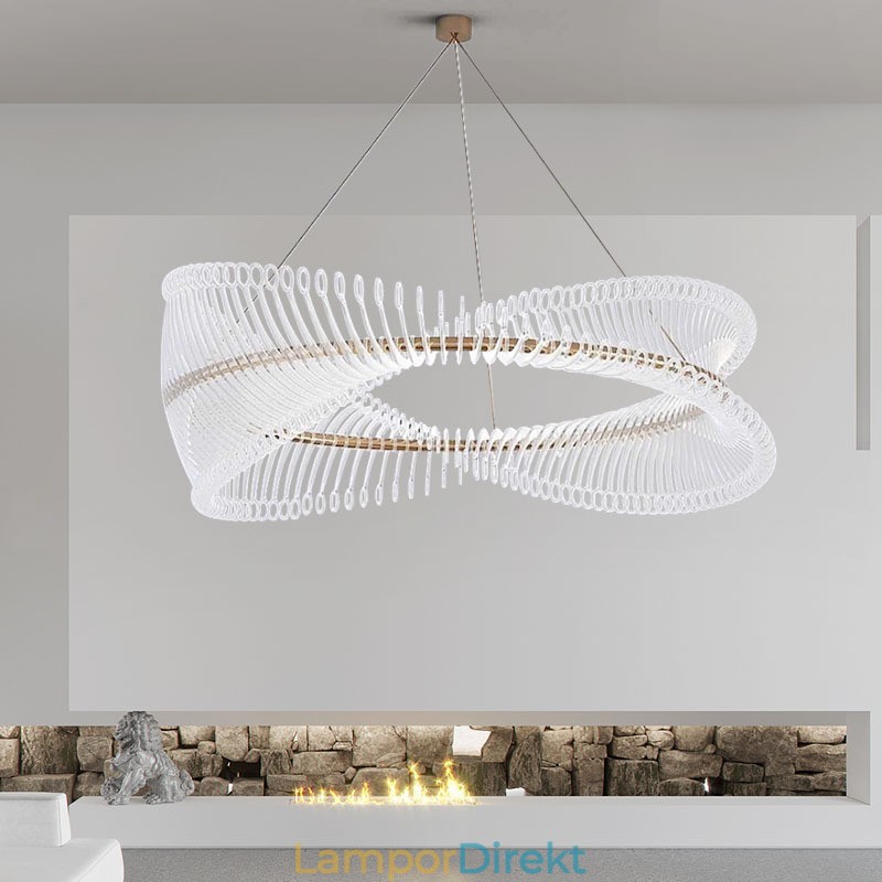Postmodern Strip Circle Pendellampa