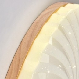 Nordic Round Enkel Modern Massivträ Infälld Taklampa