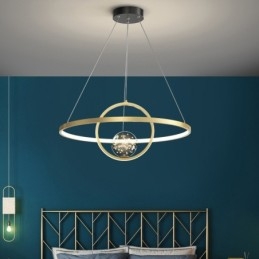 Nordic Modern Gold Circle Pendellampa
