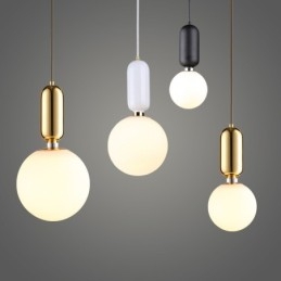 Modern Och Modern Taklampa Med Glasskärm
