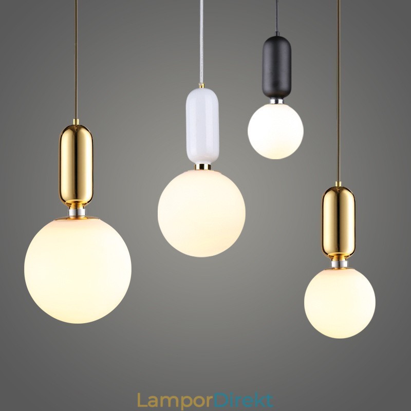 Modern Och Modern Taklampa Med Glasskärm