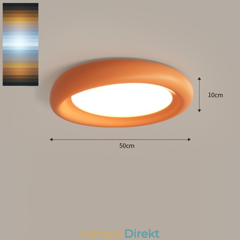 Dimbar Round Full Spectrum Ögonskydd Multi Colors Moderna Infällda Taklampor Inomhusbelysningsarmaturer
