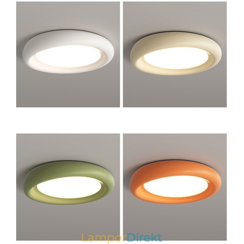 Dimbar Round Full Spectrum Ögonskydd Multi Colors Moderna Infällda Taklampor Inomhusbelysningsarmaturer