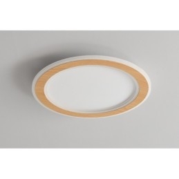 Runt Trä Modern Infälld Taklampa Inomhusbelysningsarmatur