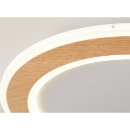 Runt Trä Modern Infälld Taklampa Inomhusbelysningsarmatur
