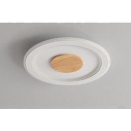 Runt Trä Modern Infälld Taklampa Inomhusbelysningsarmatur
