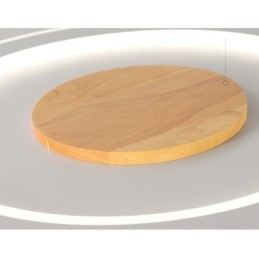 Runt Trä Modern Infälld Taklampa Inomhusbelysningsarmatur