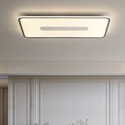 Modern Stor Storlek Dimbar Rektangel Infälld Taklampa Full Spectrum Ögonskydd