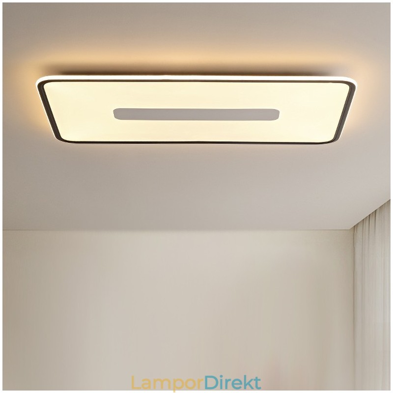 Modern Stor Storlek Dimbar Rektangel Infälld Taklampa Full Spectrum Ögonskydd