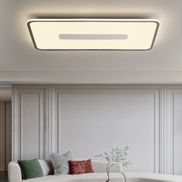Modern Stor Storlek Dimbar Rektangel Infälld Taklampa Full Spectrum Ögonskydd