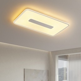 Modern Stor Storlek Dimbar Rektangel Infälld Taklampa Full Spectrum Ögonskydd