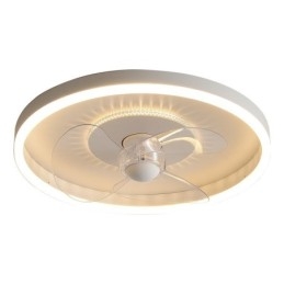 Modern Rund Ultratunn Tyst Osynlig Full Spectrum Ögonskydd Dimbar Infälld Fläktlampa