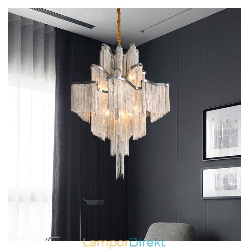 Tofsar Extra Stor Ljuskrona Designer Taklampa