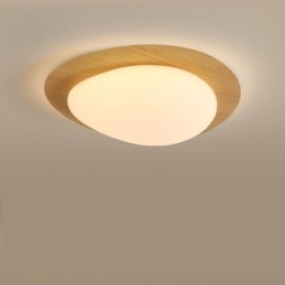 Dimbar Full Spectrum Eye Protection Nordic Log Grain Pebble Ceiling Light