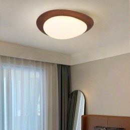 Dimbar Full Spectrum Eye Protection Nordic Log Grain Pebble Ceiling Light