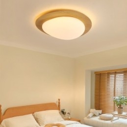 Dimbar Full Spectrum Eye Protection Nordic Log Grain Pebble Ceiling Light