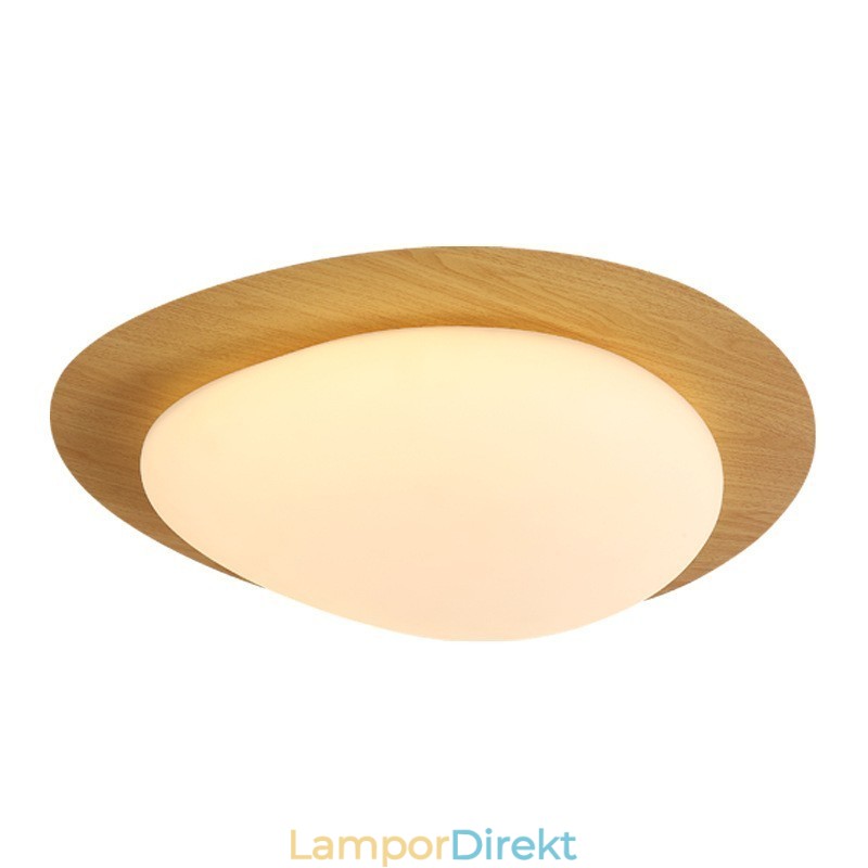 Dimbar Full Spectrum Eye Protection Nordic Log Grain Pebble Ceiling Light