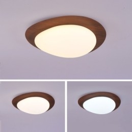 Dimbar Full Spectrum Eye Protection Nordic Log Grain Pebble Ceiling Light