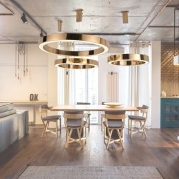 1 Ljus Modern Och Modern Stålhängande Lampa Med Akrylskärm