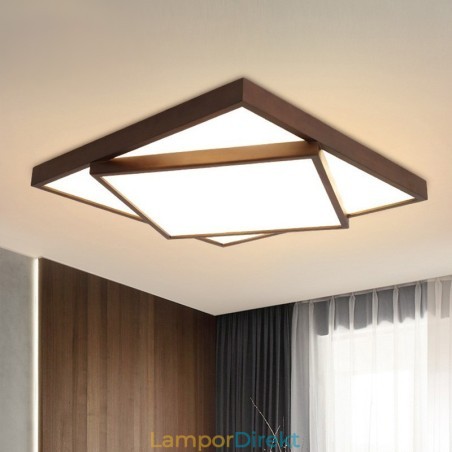 Tvåvånings Fyrkantig Svart Valnötsträ Modern Modern Nordisk Stil Infälld Taklampa I Trä Kan Också Användas Som Vägglampa Tvåvånings Fyrkantig Svart Valnötsträ Modern Modern Nordisk Stil Infälld Taklampa I Trä Kan Också Användas Som Vägglampa