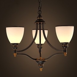 Retro Minimalistiska Taklampor Europeisk Stil Glastaklampor Lampa