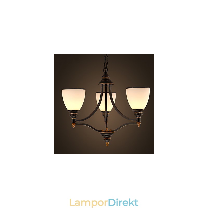 Retro Minimalistiska Taklampor Europeisk Stil Glastaklampor Lampa