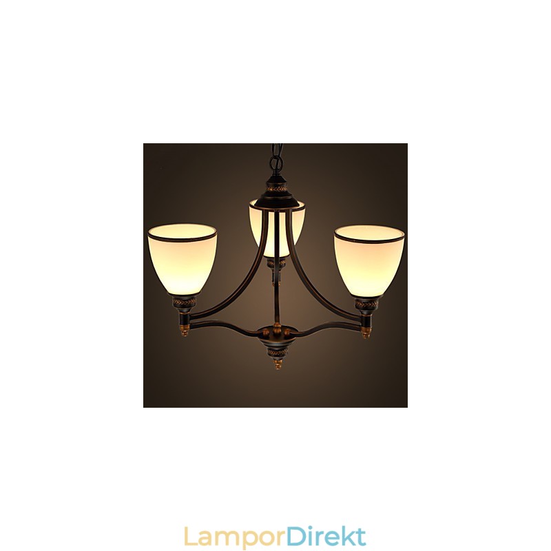 Retro Minimalistiska Taklampor Europeisk Stil Glastaklampor Lampa