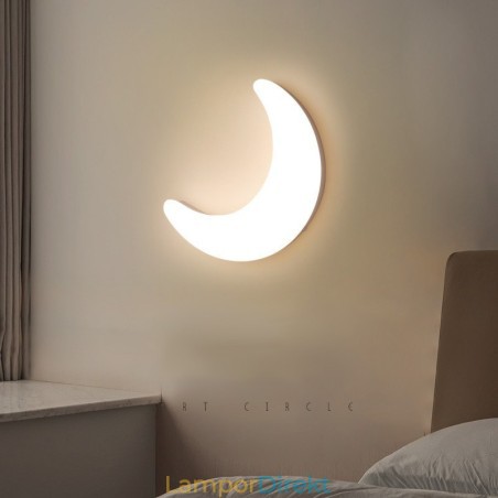 20W Nordic Indoor Moon Shape Barnrum Vägglampetter Taklampor 20W Nordic Indoor Moon Shape Barnrum Vägglampetter Taklampor