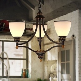 Retro Minimalistiska Taklampor Europeisk Stil Glastaklampor Lampa