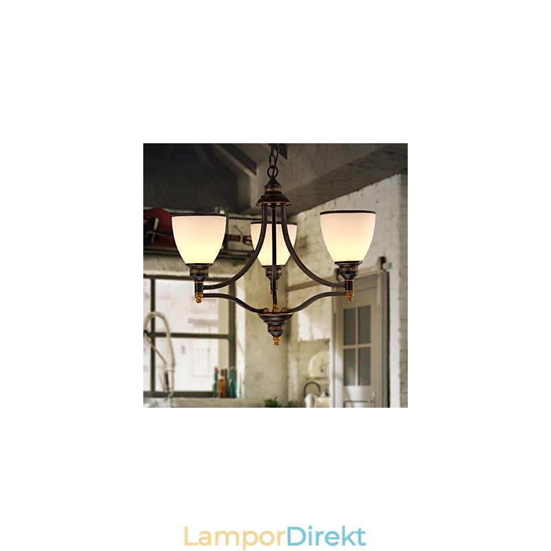 Retro Minimalistiska Taklampor Europeisk Stil Glastaklampor Lampa