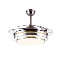 Modern Takfläktlampa Abs Fläktblad Akrylbelysning