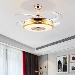 Modern Eletriplating Takfläkt Inverter Fläkt Light