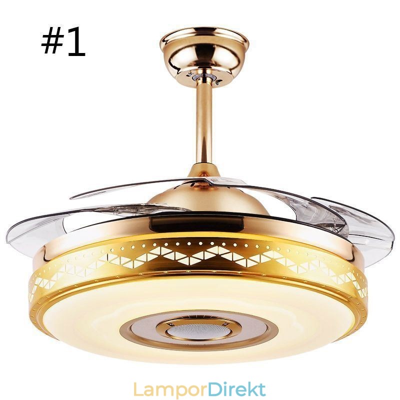 Modern Eletriplating Takfläkt Inverter Fläkt Light