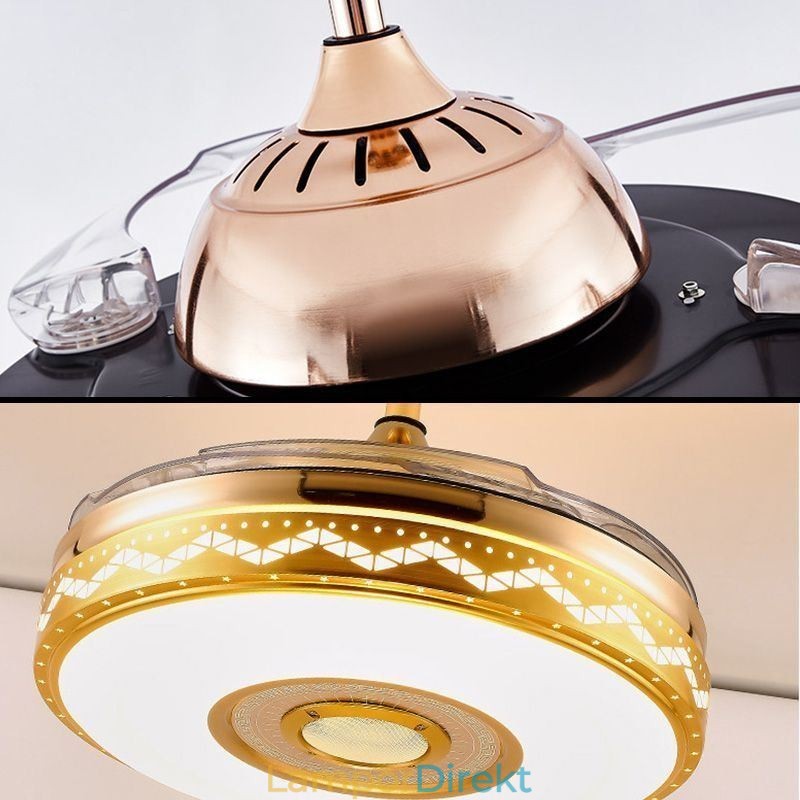 Modern Eletriplating Takfläkt Inverter Fläkt Light