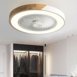 Smart Takfläkt Med Lampor Fjärrkontroll Dekor Ventilatorlampa